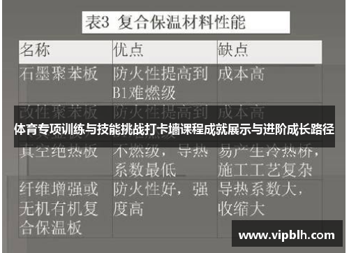 体育专项训练与技能挑战打卡墙课程成就展示与进阶成长路径